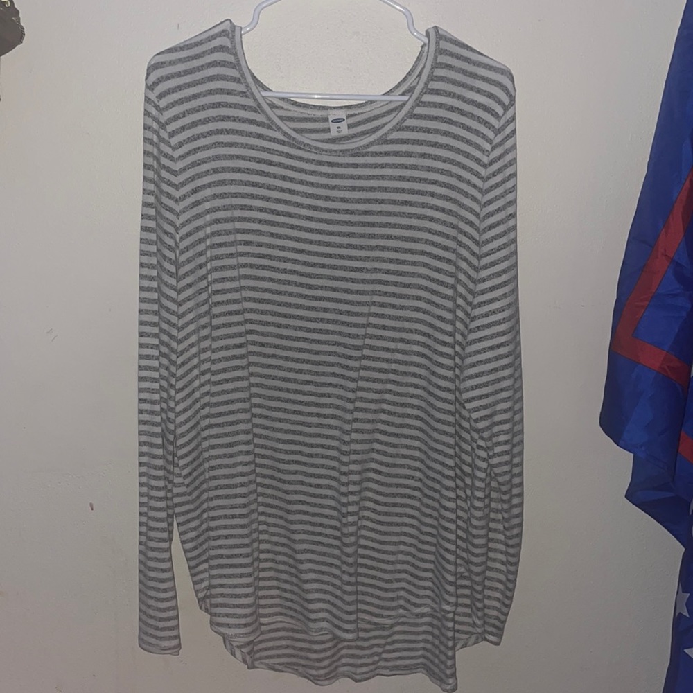 Gray and white shirt worn a few times